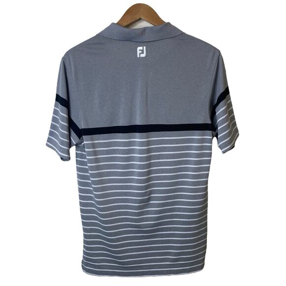FootJoy Mens Medium Athletic Fit Gray Polo Shirt La Torretta Lake Resort & Spa - Picture 7 of 10